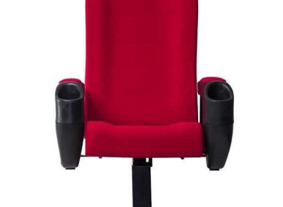 Modern Sessel Sessel Sofa 1 Sitzer für Theater Kino Design Luxus Rot Textil